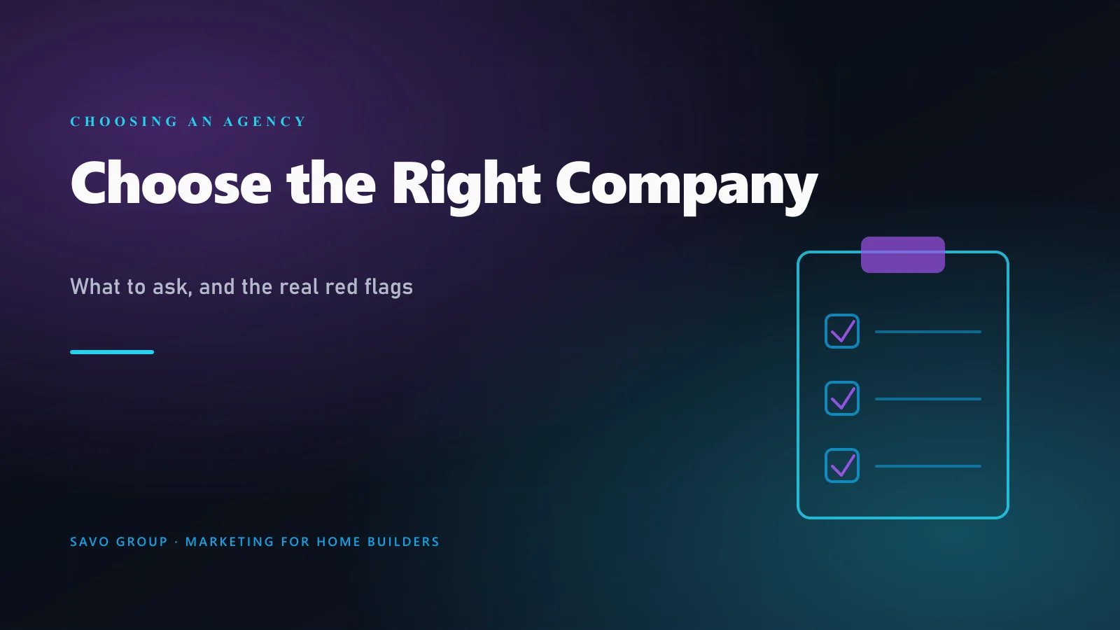 How to Choose a Home Builder Marketing Company (Without Getting Burned)